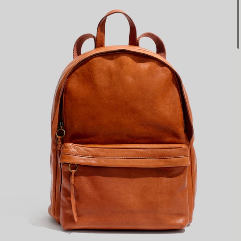 Madewell Lorimer Leather Backpack - English Saddle
